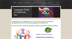Desktop Screenshot of languagecircleofcalifornia.com